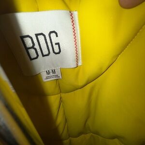 BDG Vibrant Yellow Quilted Outerwear
